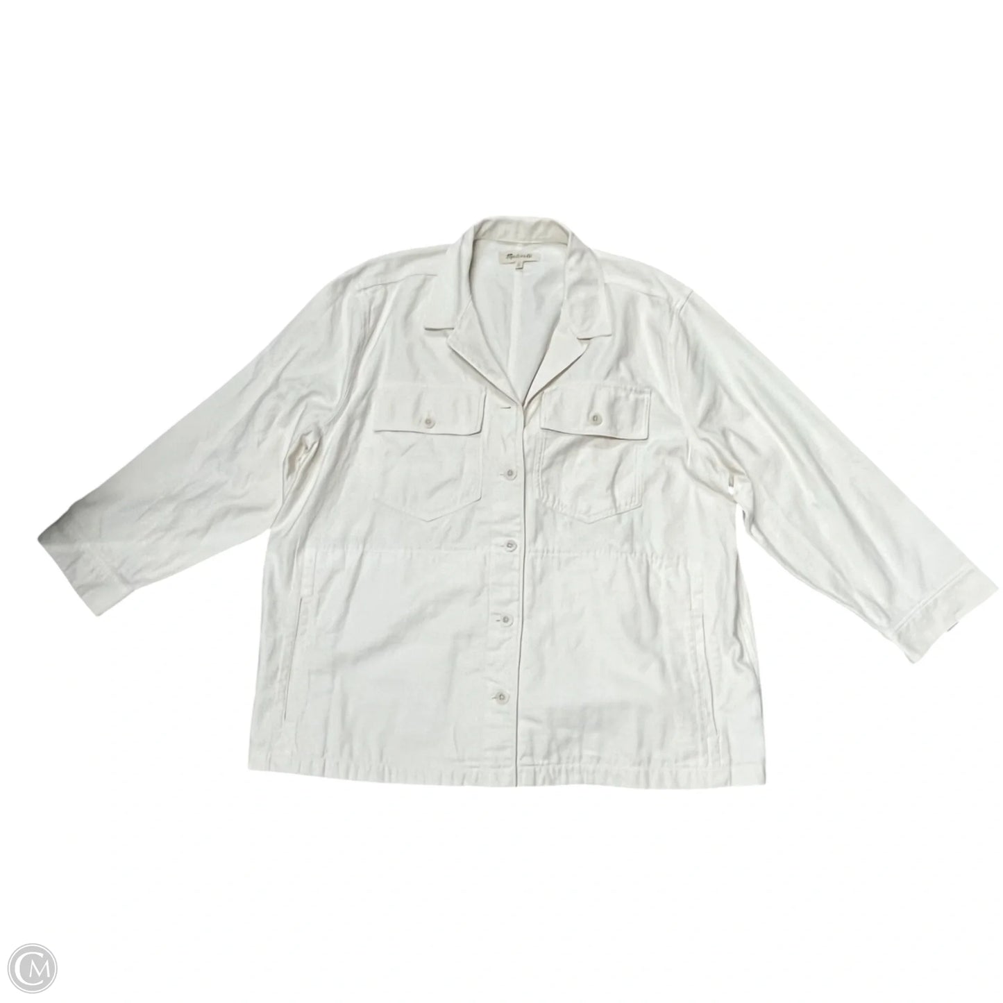 Blazer By Madewell In Cream Denim, Size: 2x