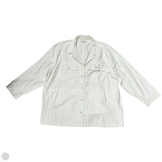 Blazer By Madewell In Cream Denim, Size: 2x