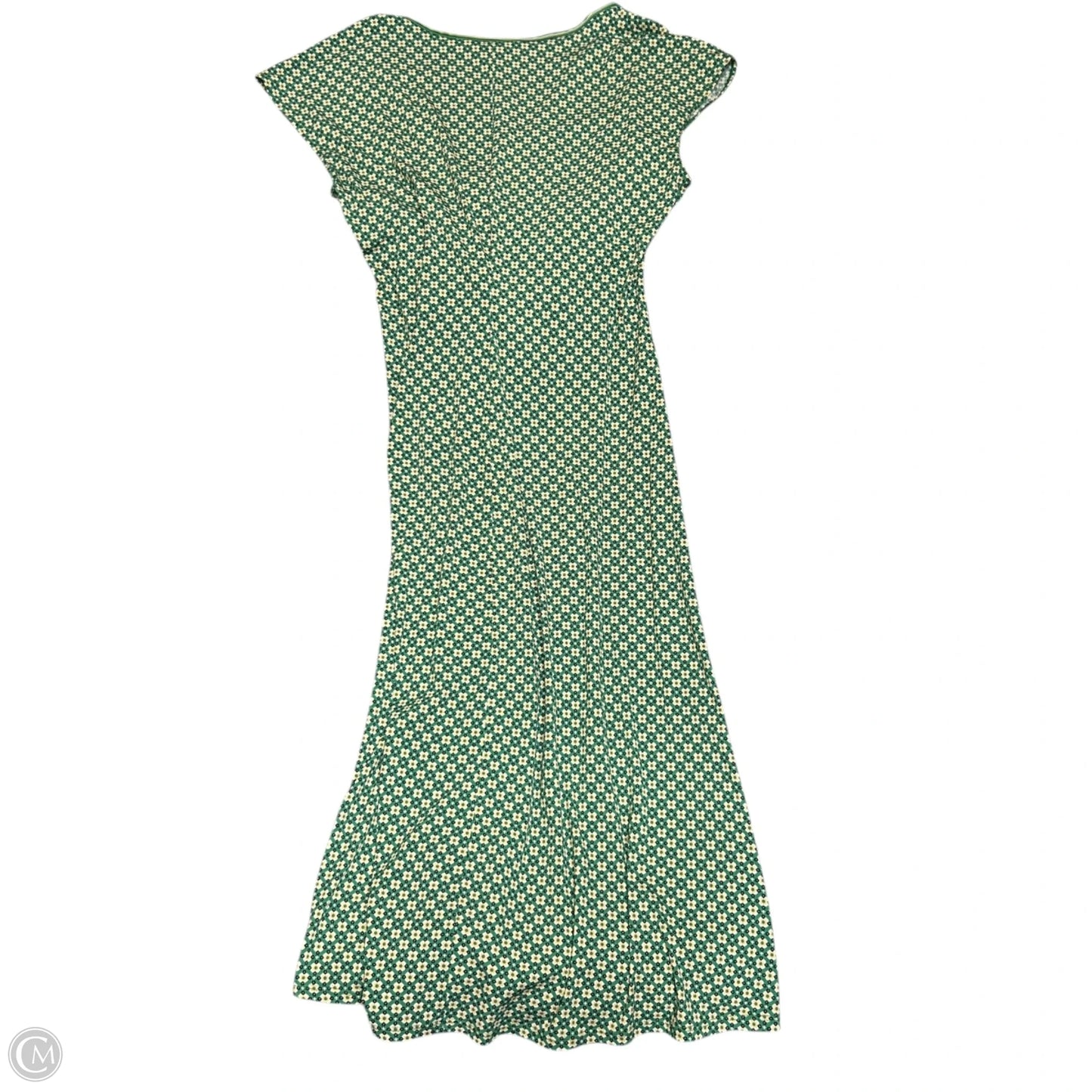 Dress Casual Midi By Max Studio In Green & Yellow, Size: L