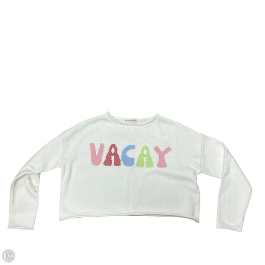 Sweater By Moon And Madison In Cream & Pink, Size: S