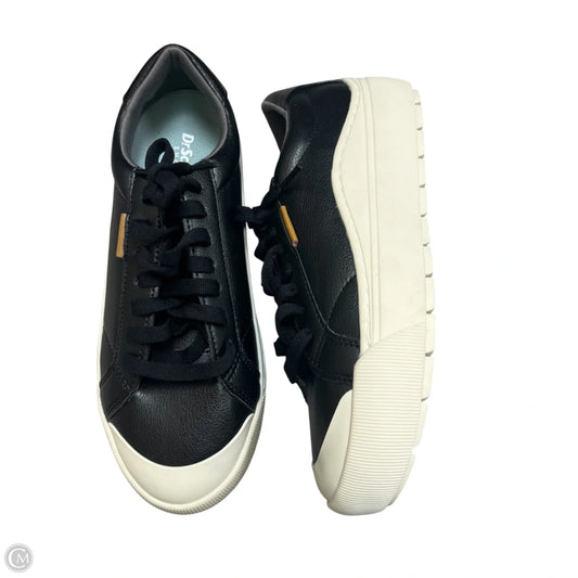 Shoes Sneakers By Dr Scholls In Black & Cream, Size: 6
