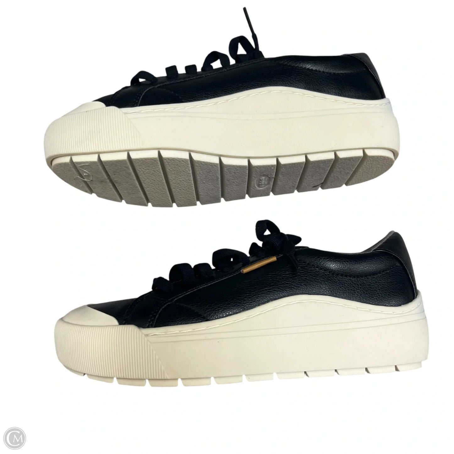 Shoes Sneakers By Dr Scholls In Black & Cream, Size: 6