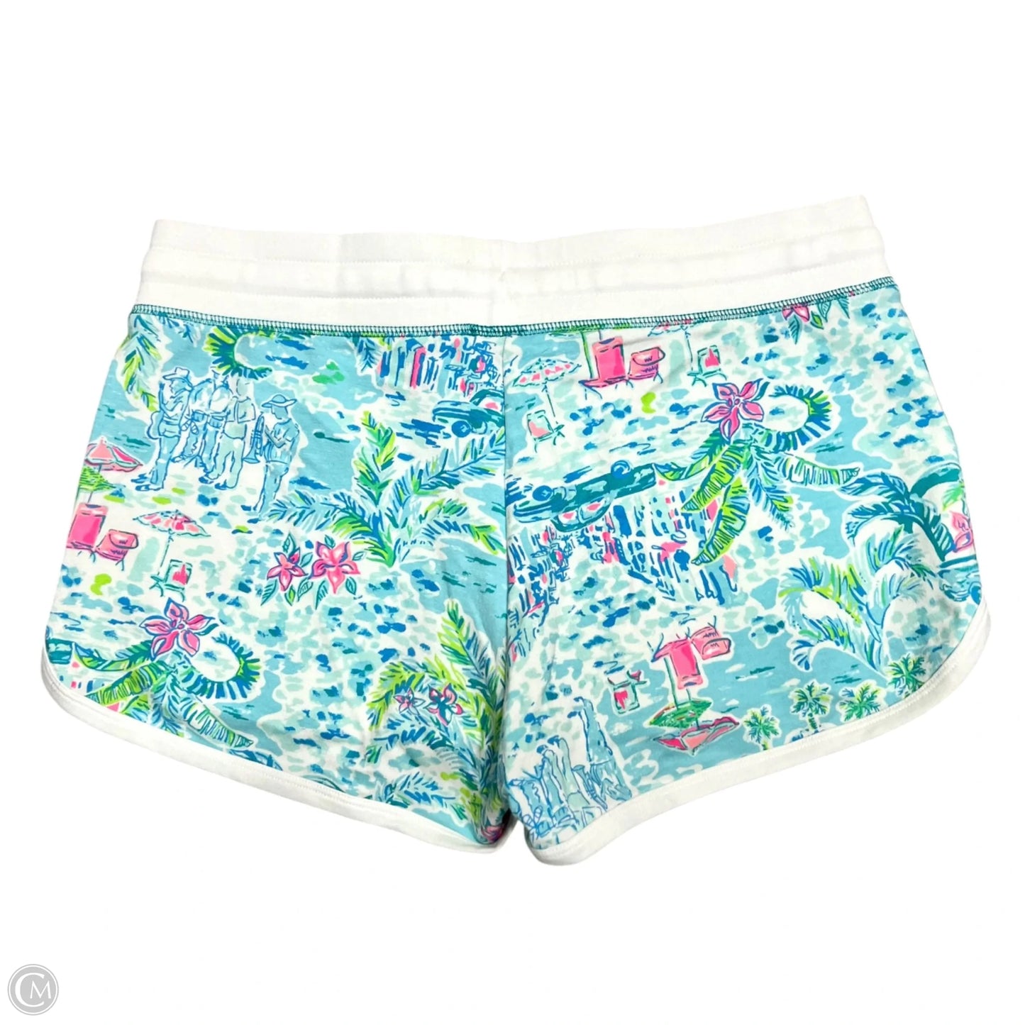 Shorts Designer By Lilly Pulitzer In Blue & White, Size: 4