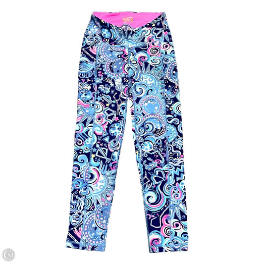 Pants Designer By Lilly Pulitzer In Blue & Pink, Size: Xs
