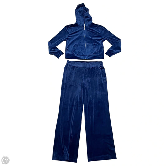 Pants Set 2pc By Juicy Couture In Navy, Size: L