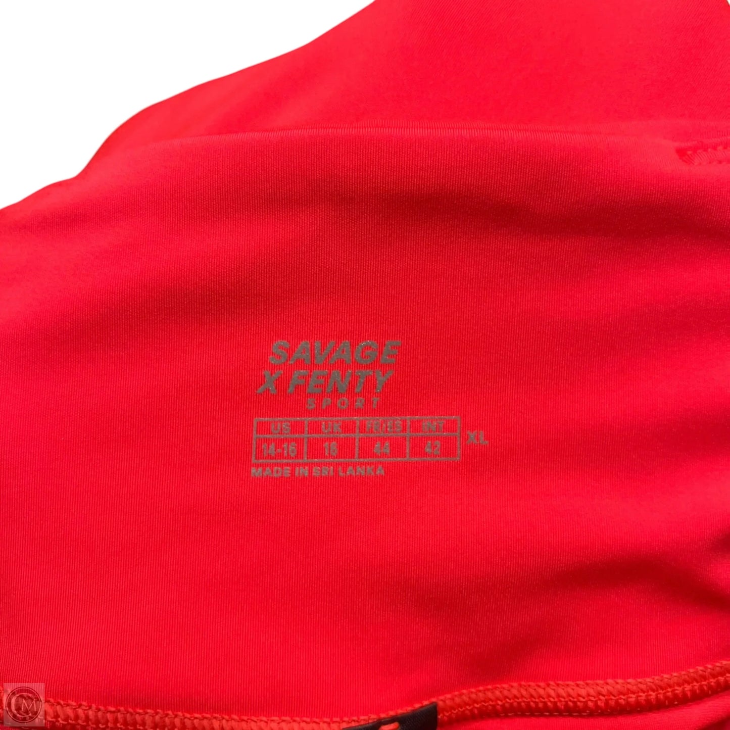 Athletic Leggings By Savage X Fenty In Red, Size: Xl