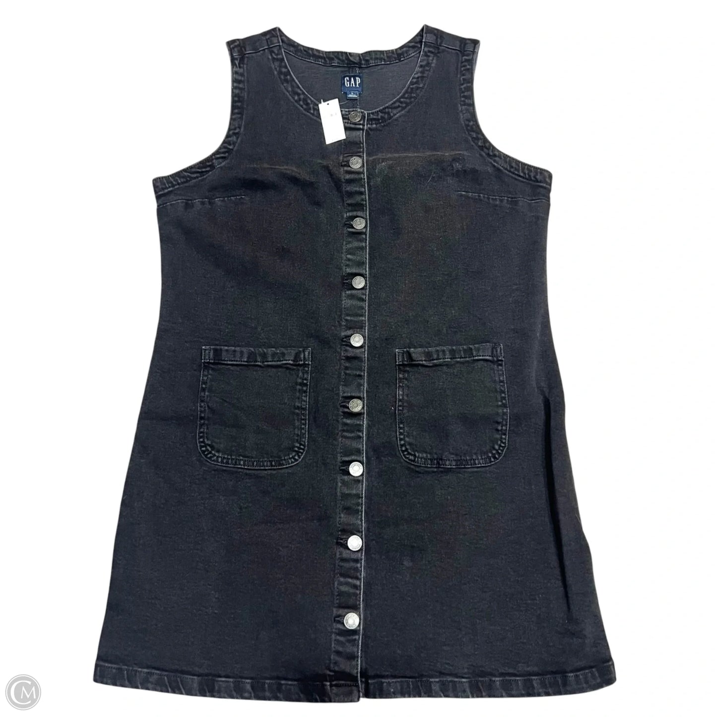 Dress Casual Short By Gap In Black Denim, Size: L