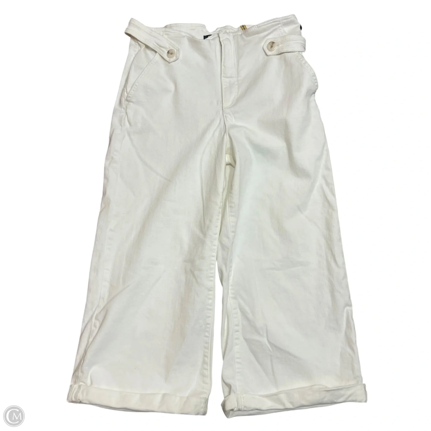 Jeans Wide Leg By Maeve In Cream Denim, Size: 14