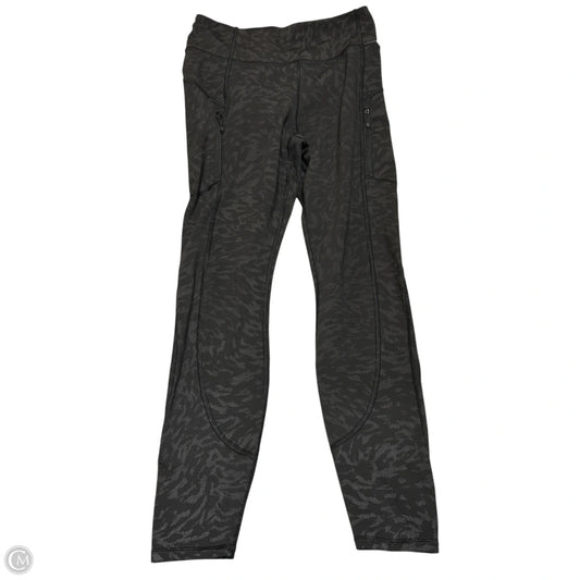 Athletic Leggings By Athleta In Black & Grey, Size: 4