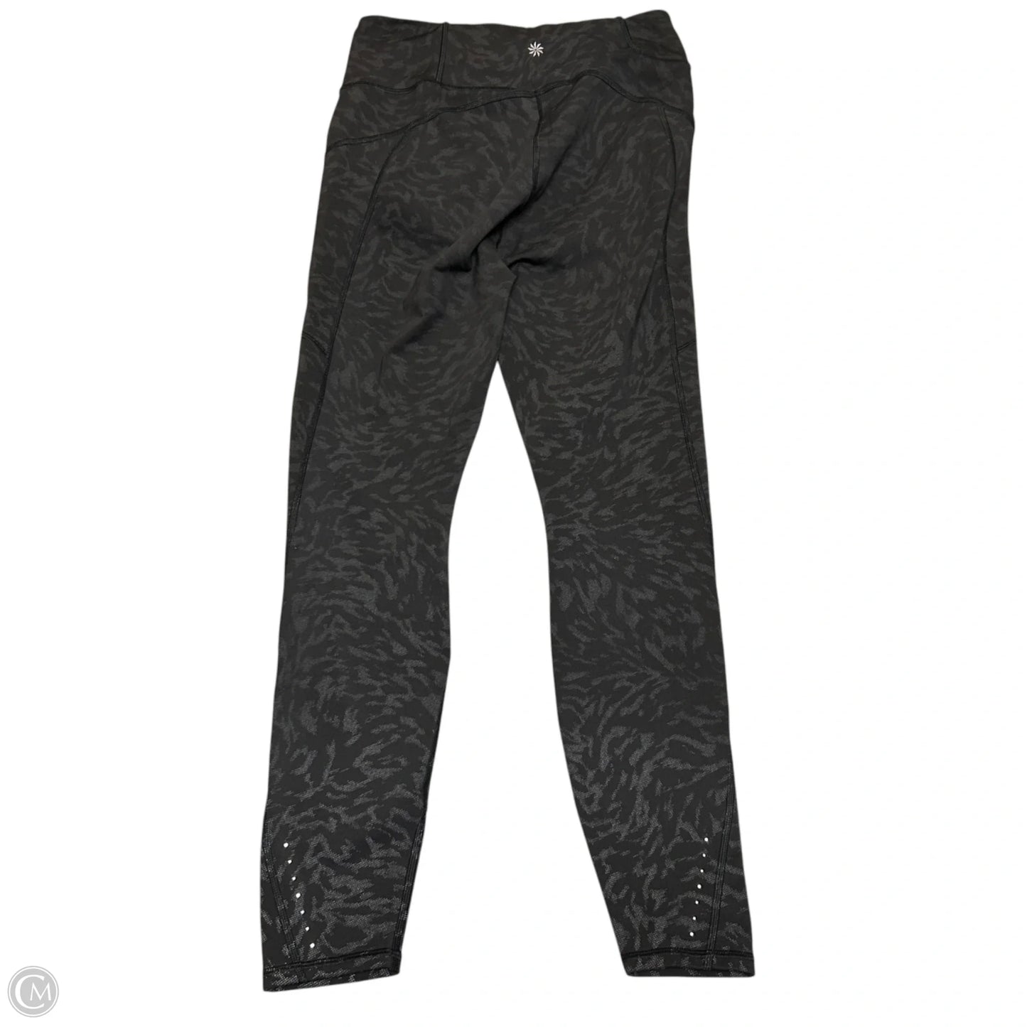 Athletic Leggings By Athleta In Black & Grey, Size: 4