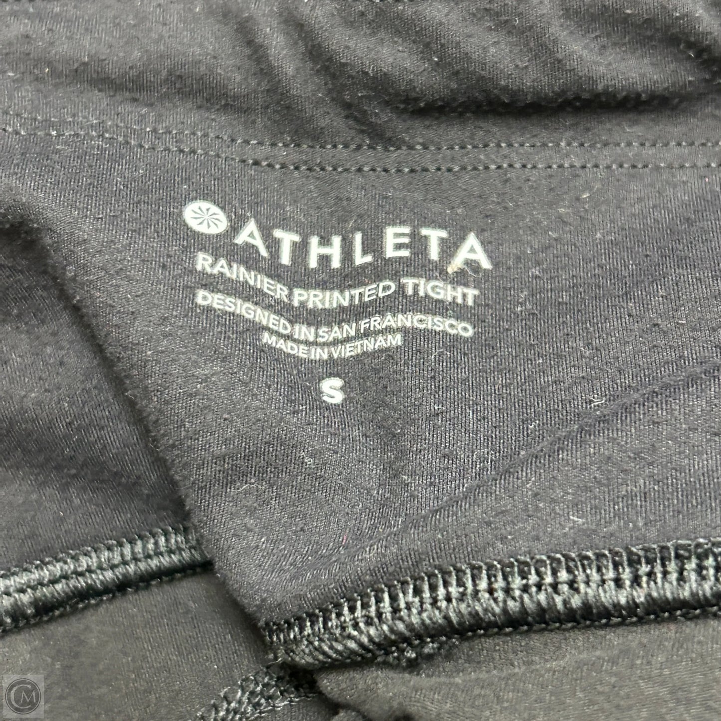 Athletic Leggings By Athleta In Black & Grey, Size: 4