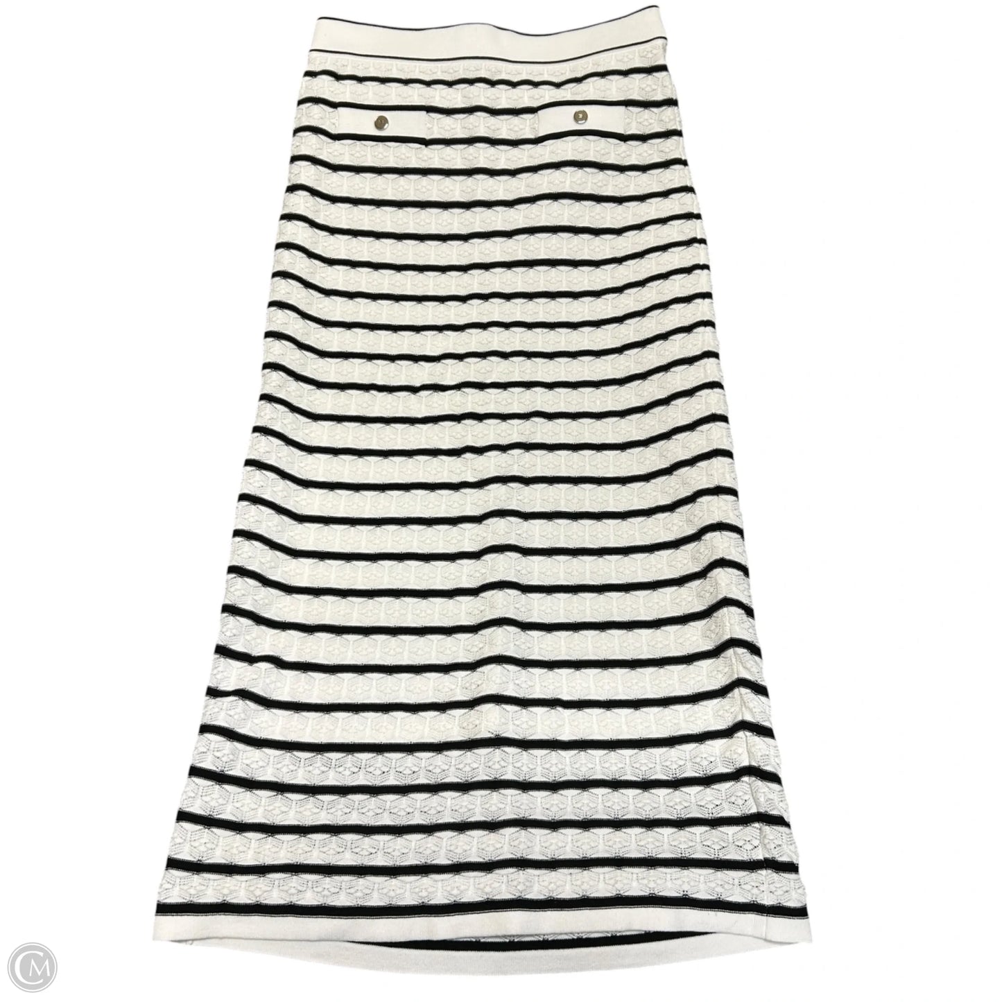 Skirt Maxi By Elie Tahari In Black & White, Size: 4