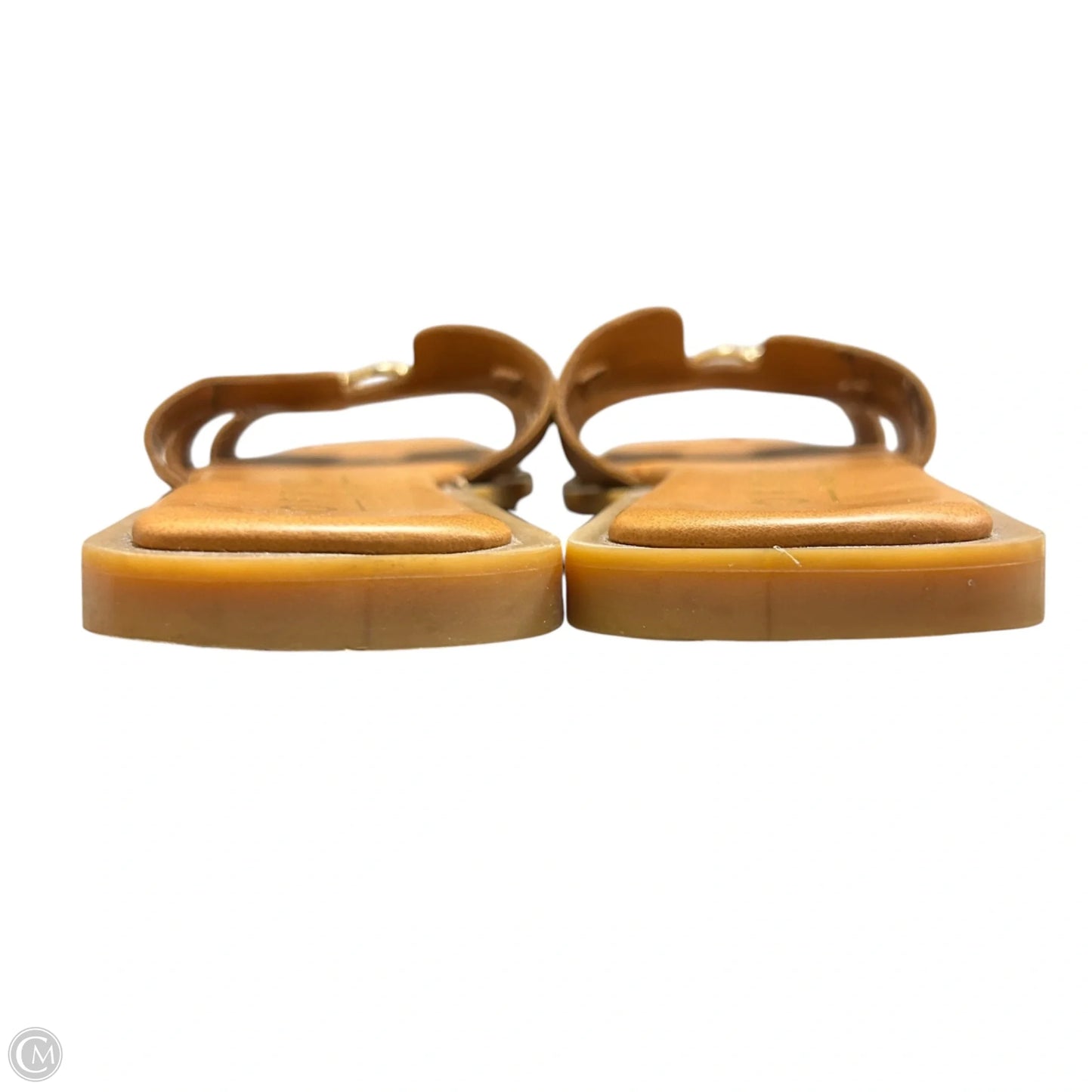 Sandals Flats By Office In Brown & Gold, Size: 8.5