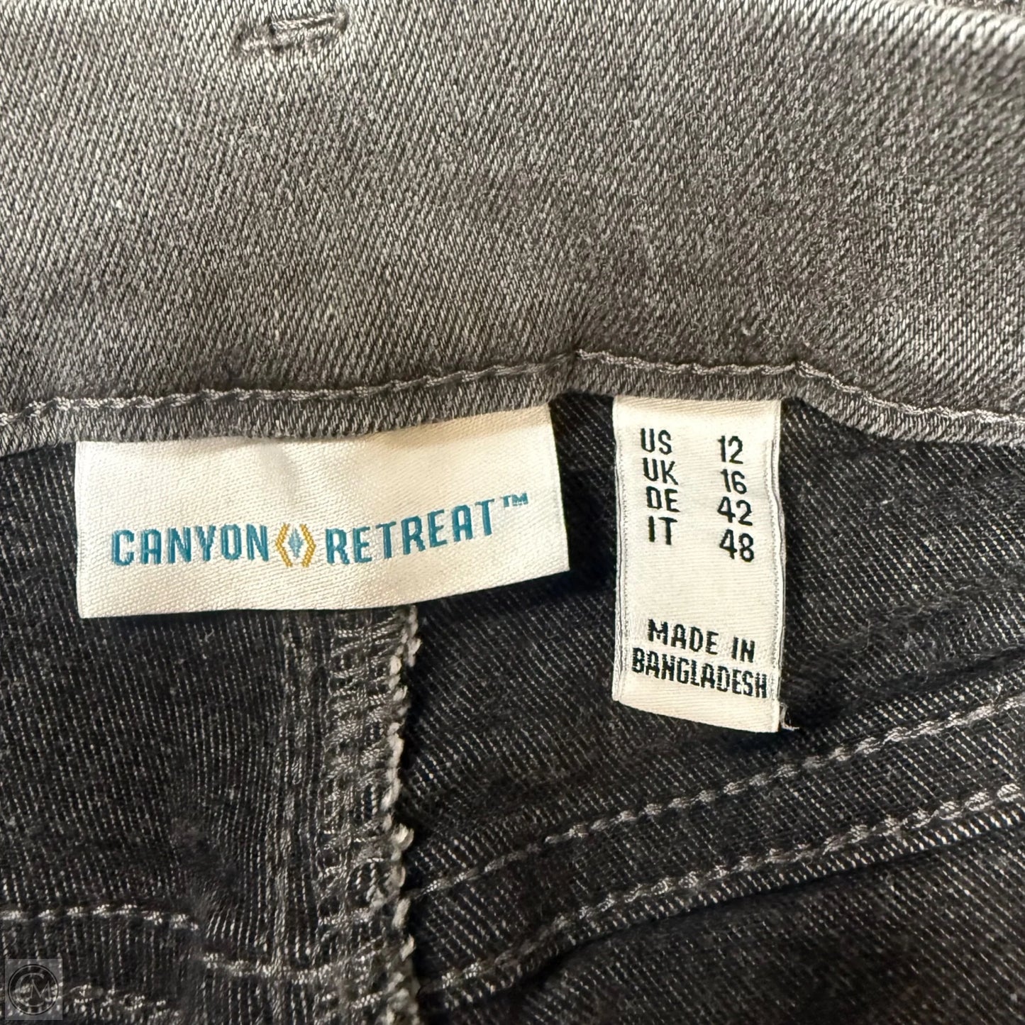 Jeans Jeggings In Grey Denim, Size: 12