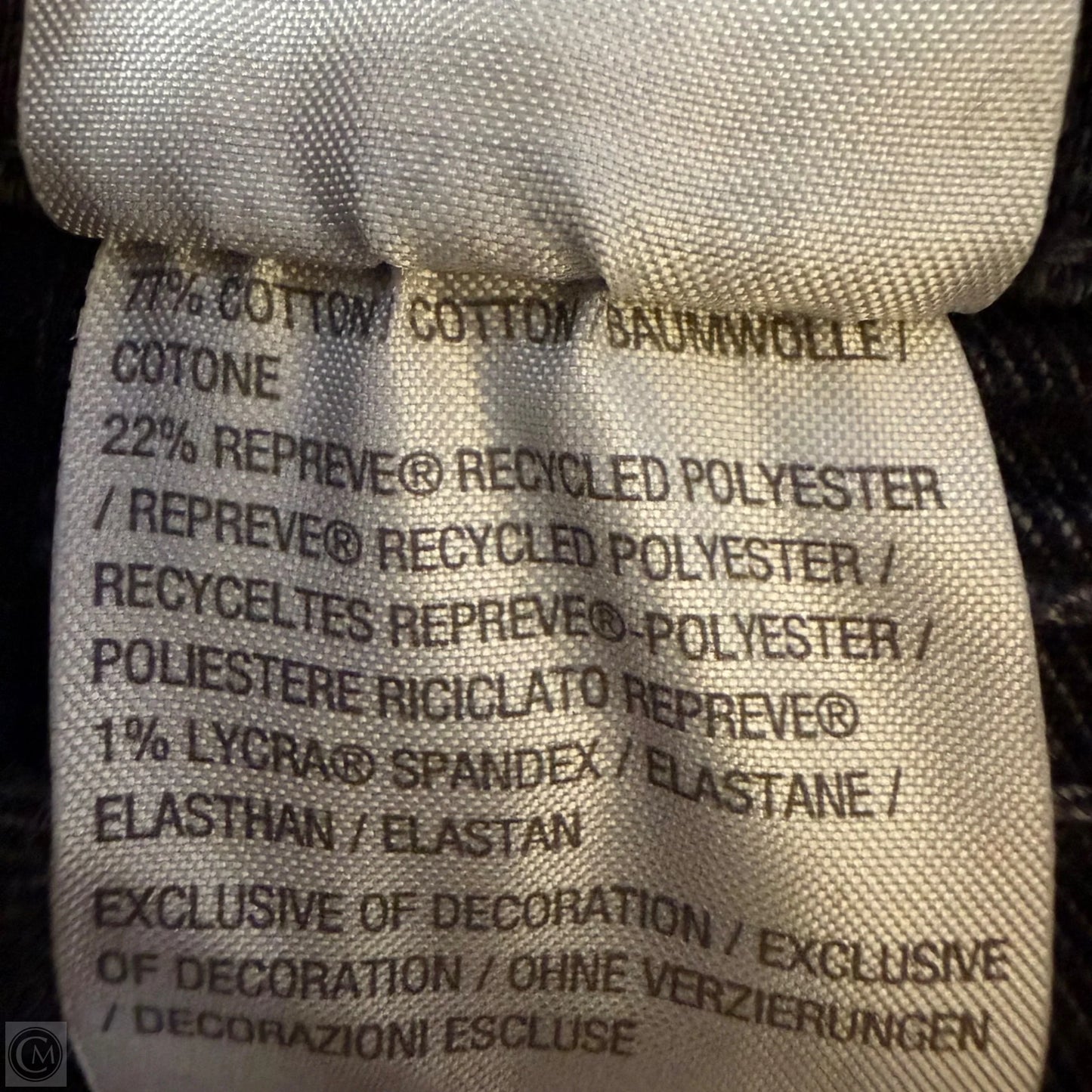 Jeans Straight By Susan Graver In Grey Denim, Size: 14