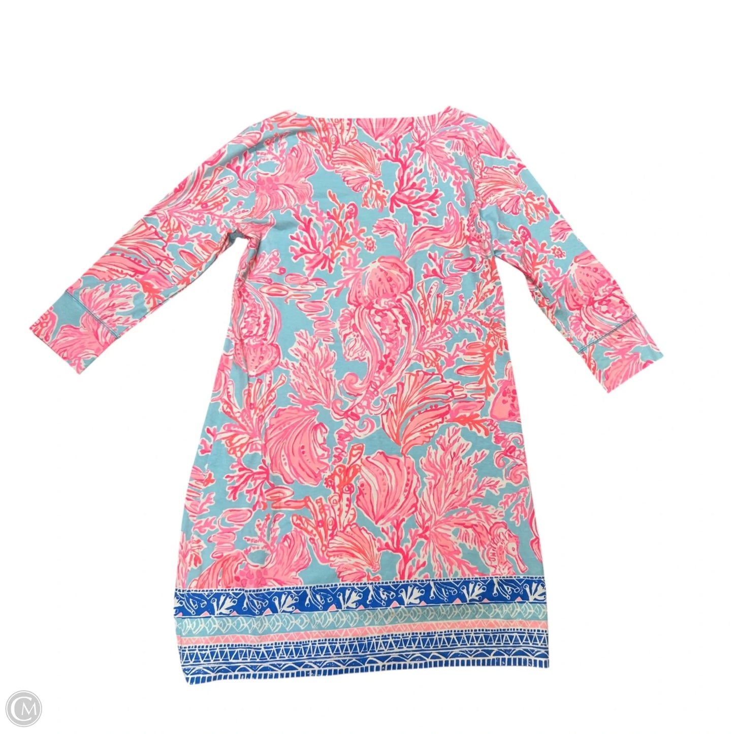 Dress Designer By Lilly Pulitzer In Blue & Pink, Size: L