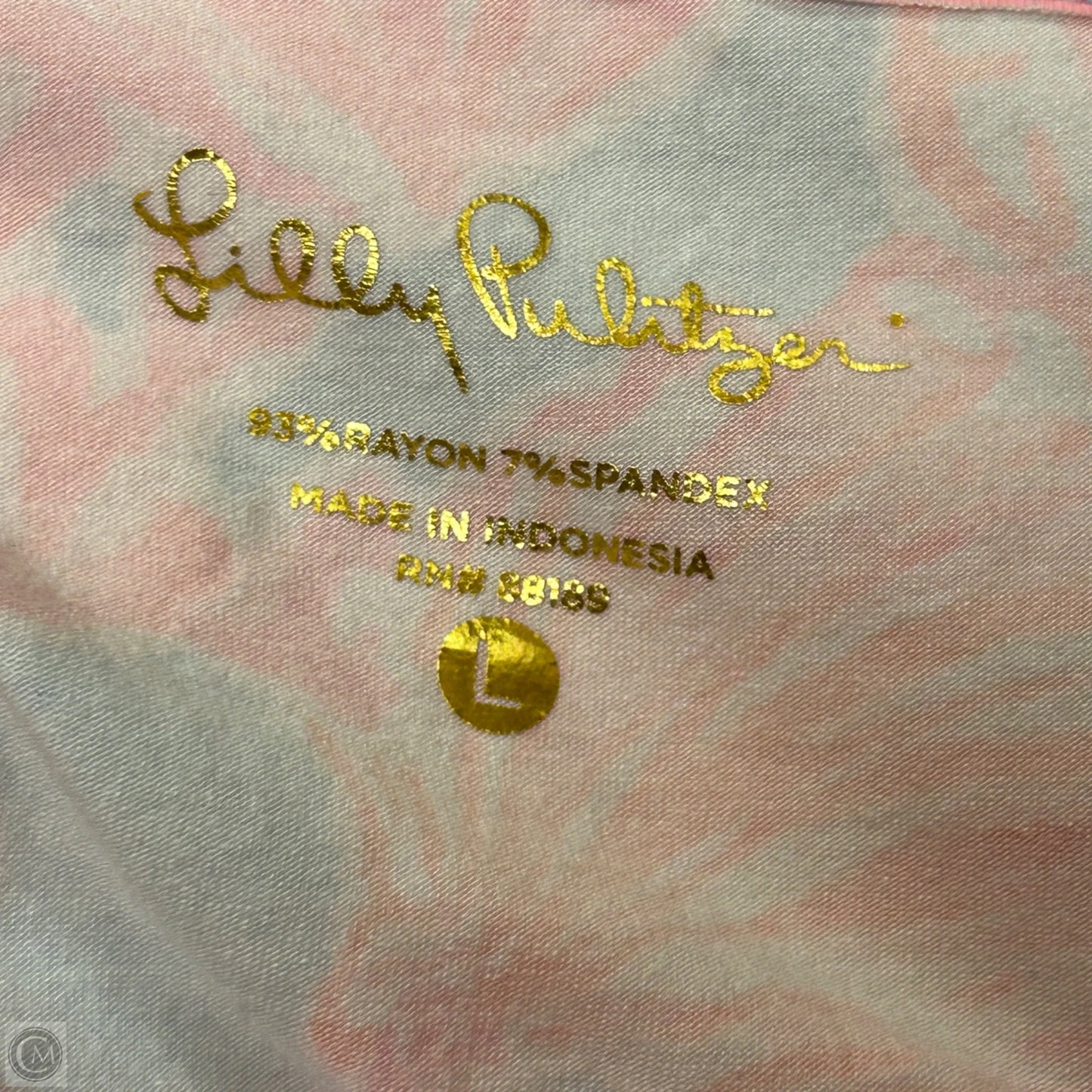 Dress Designer By Lilly Pulitzer In Blue & Pink, Size: L