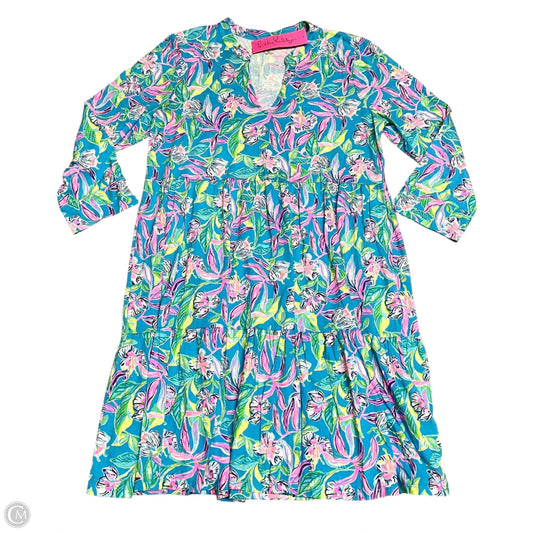 Dress Designer By Lilly Pulitzer In Blue & Pink, Size: L