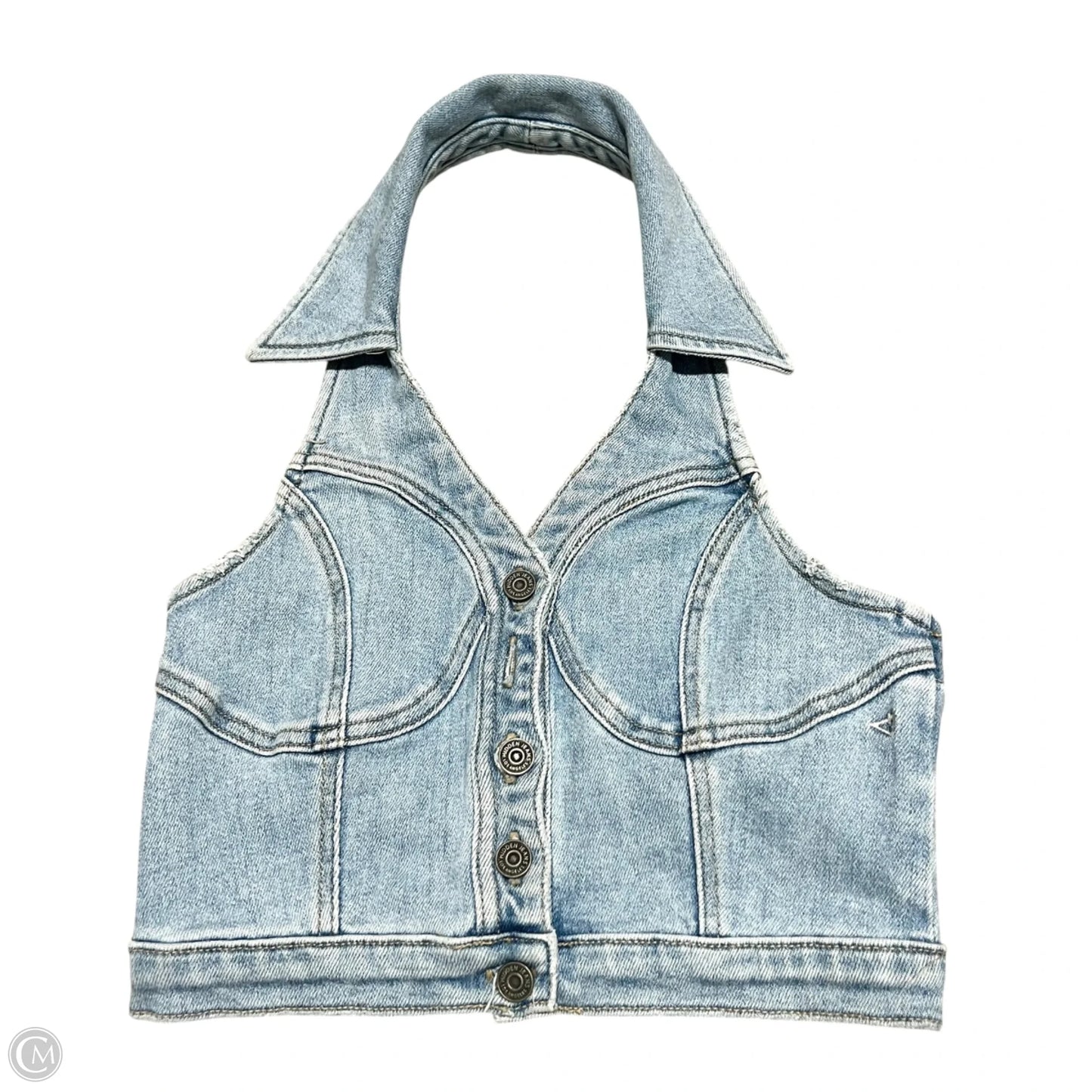 Top Sleeveless By Hidden In Blue Denim, Size: Xs