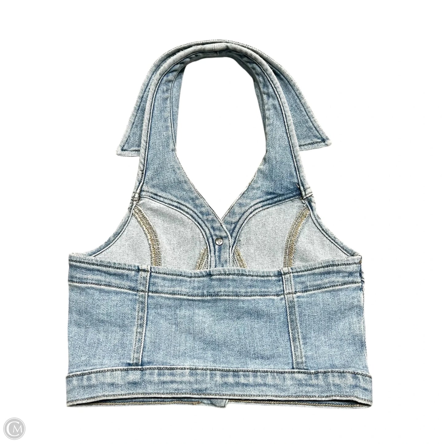 Top Sleeveless By Hidden In Blue Denim, Size: Xs