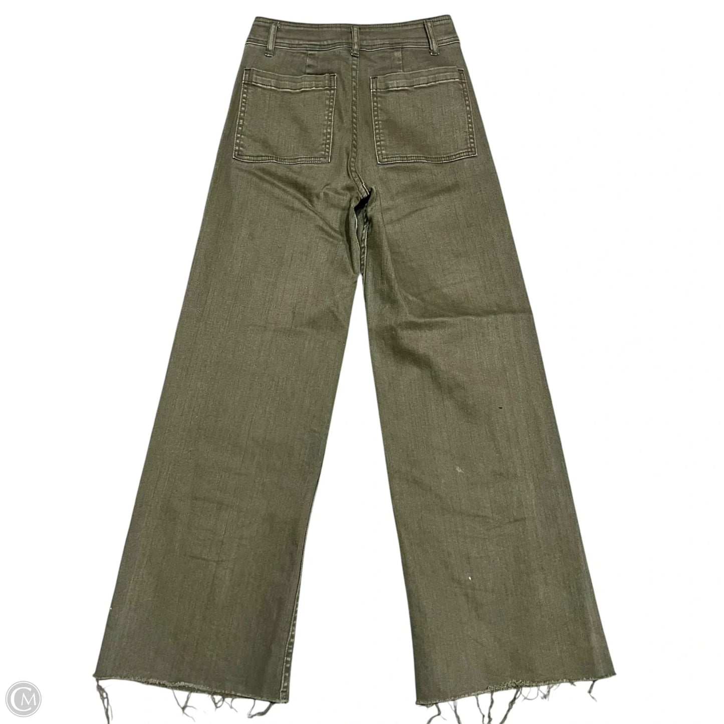 Jeans Flared By Miou Muse In Green Denim, Size: 4