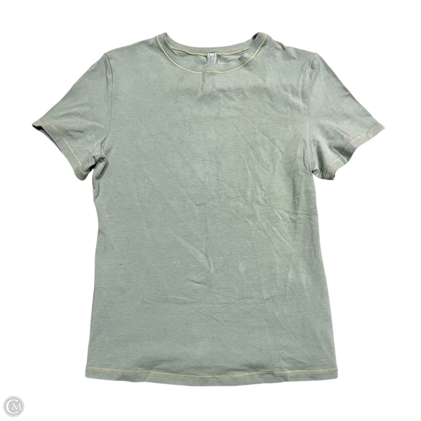 Top Short Sleeve Basic By Skims In Green, Size: M