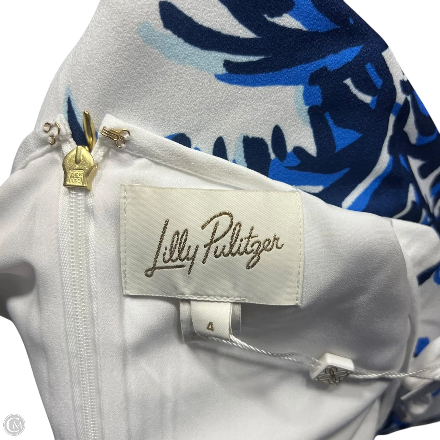 Dress Designer By Lilly Pulitzer In Blue & White, Size: S