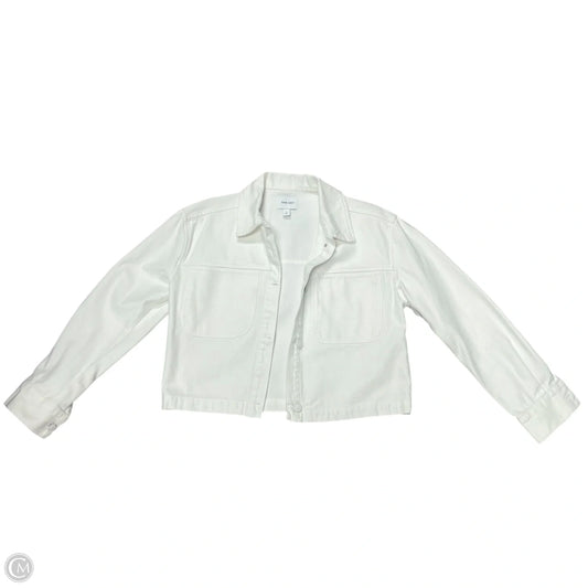 Jacket Denim By Nine West In Cream Denim, Size: S