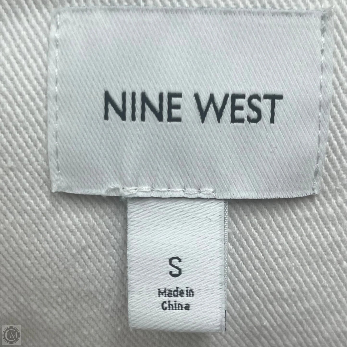 Jacket Denim By Nine West In Cream Denim, Size: S