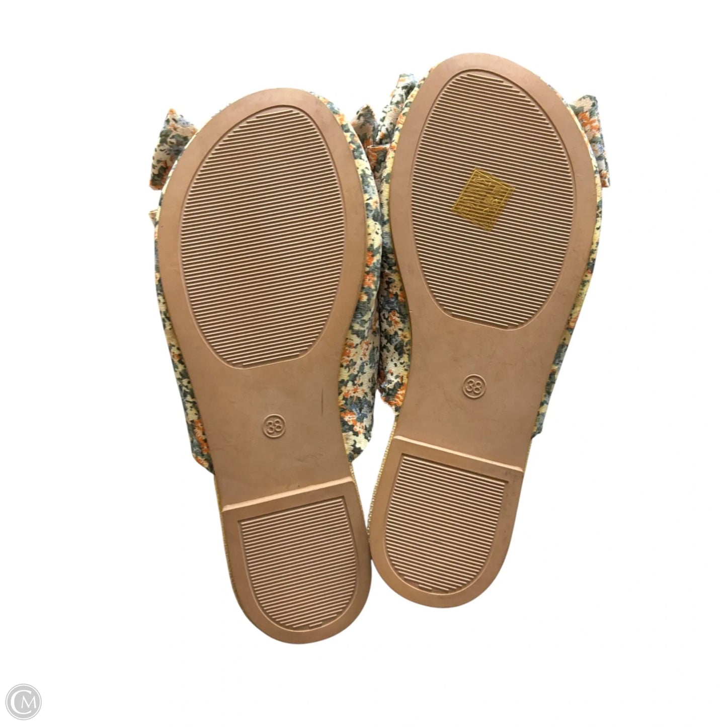 Shoes Flats In Floral Print, Size: 7.5