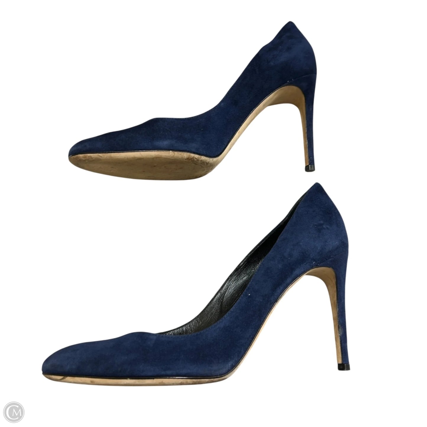 Shoes Designer By Sergio Rossi In Navy, Size: 8.5