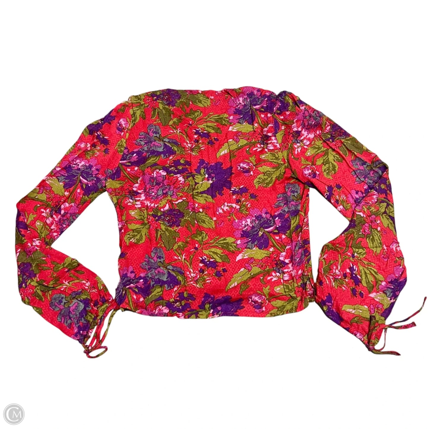 Top Long Sleeve By Urban Outfitters In Purple & Red, Size: M