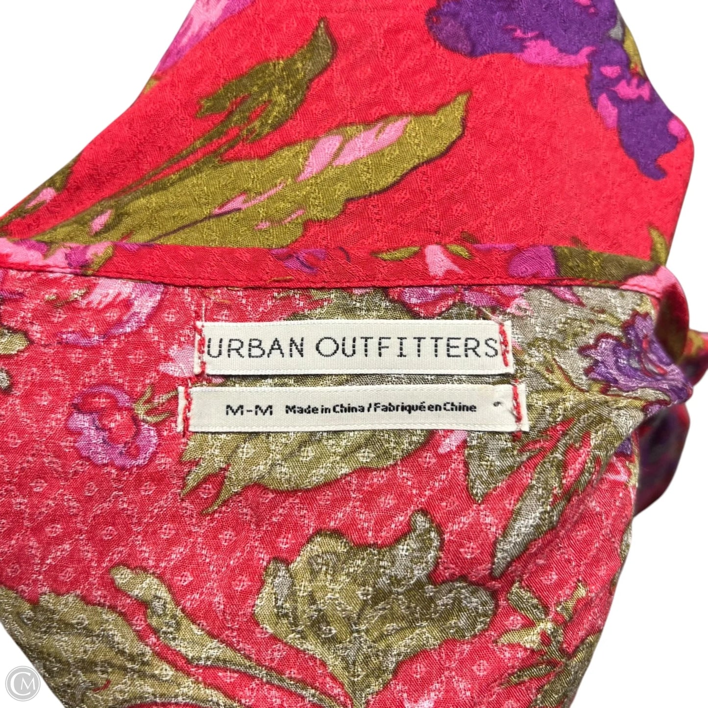 Top Long Sleeve By Urban Outfitters In Purple & Red, Size: M