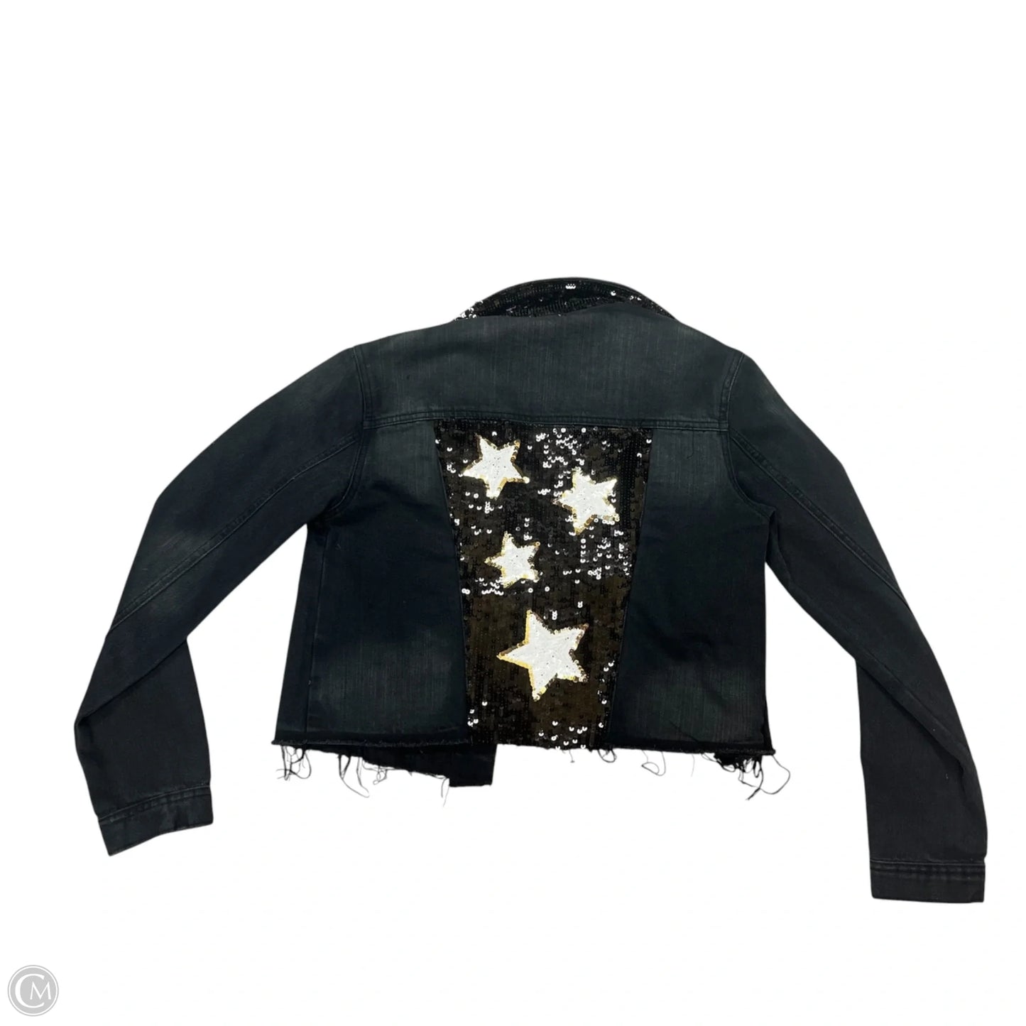 Jacket Denim By Aqua In Black Denim, Size: S