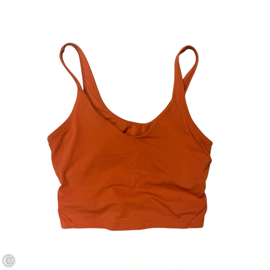 Athletic Bra By Lululemon In Orange, Size: M