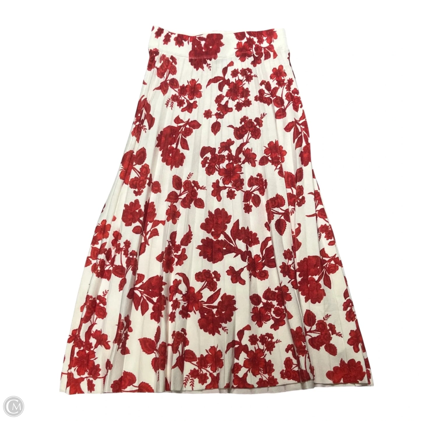 Skirt Maxi By Ann Taylor In Cream & Red, Size: 0