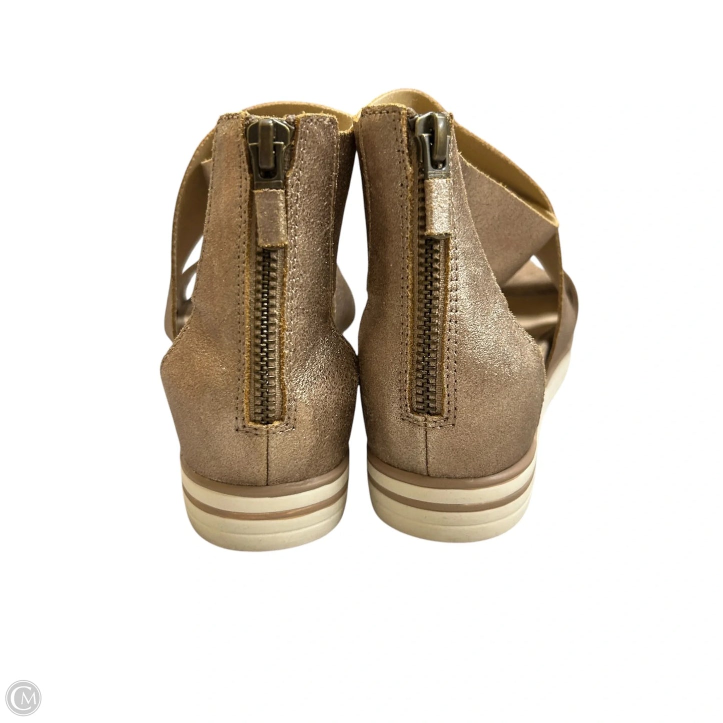Sandals Flats By Eileen Fisher In Gold, Size: 6.5