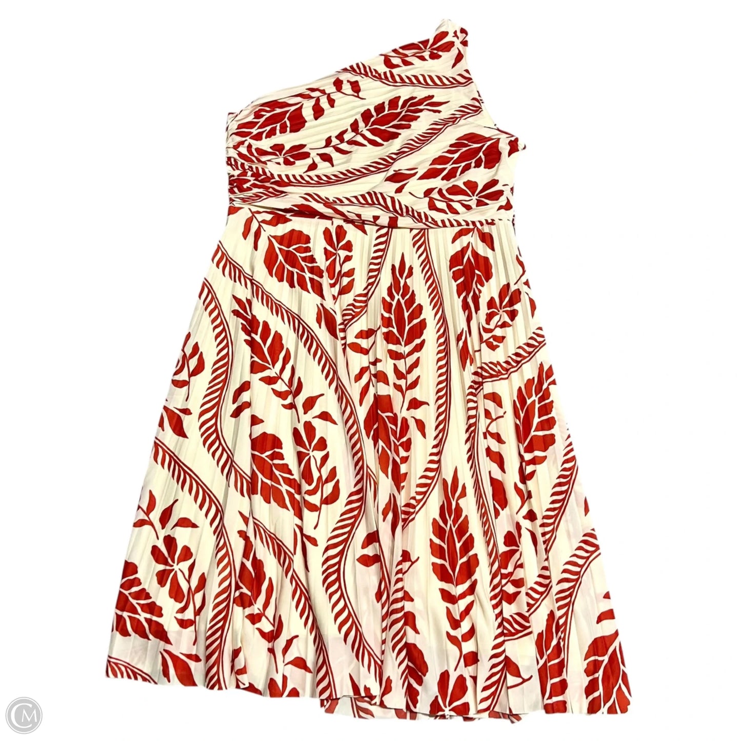 Dress Casual Midi By H&m In Cream & Orange, Size: Xxl