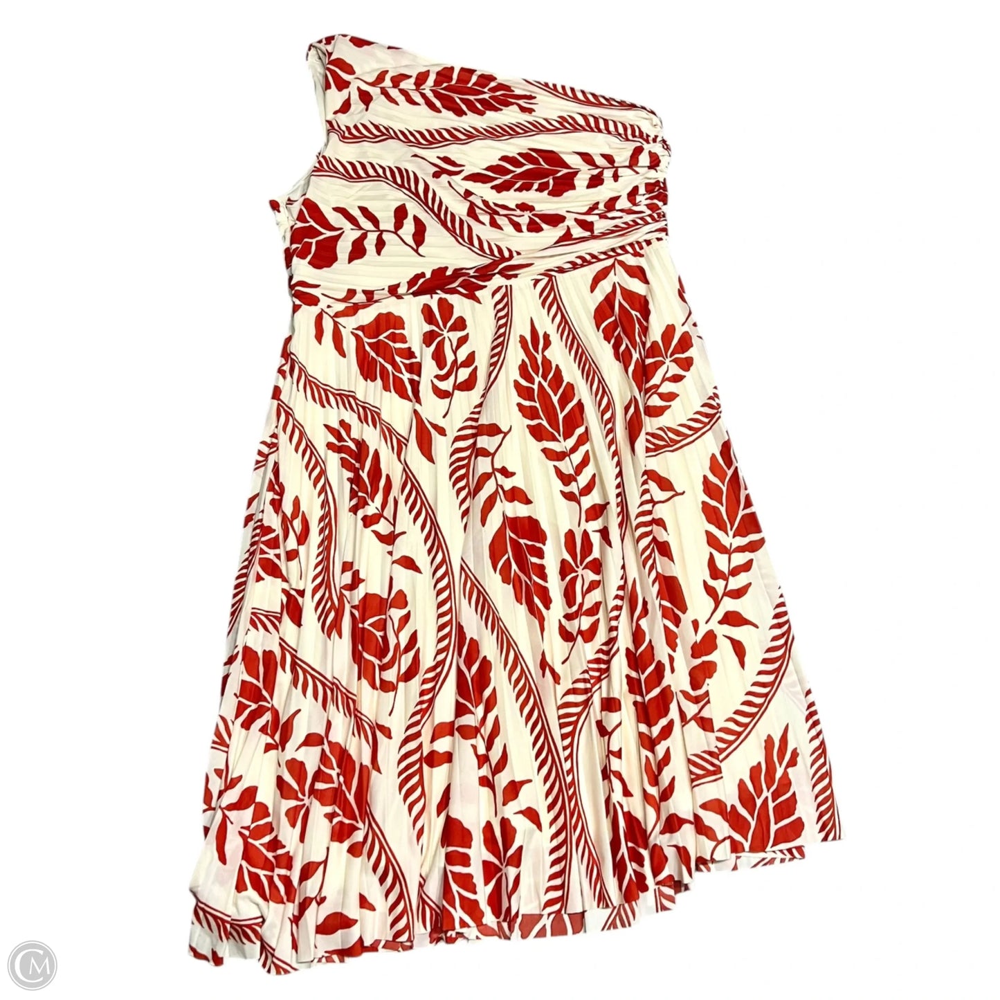 Dress Casual Midi By H&m In Cream & Orange, Size: Xxl