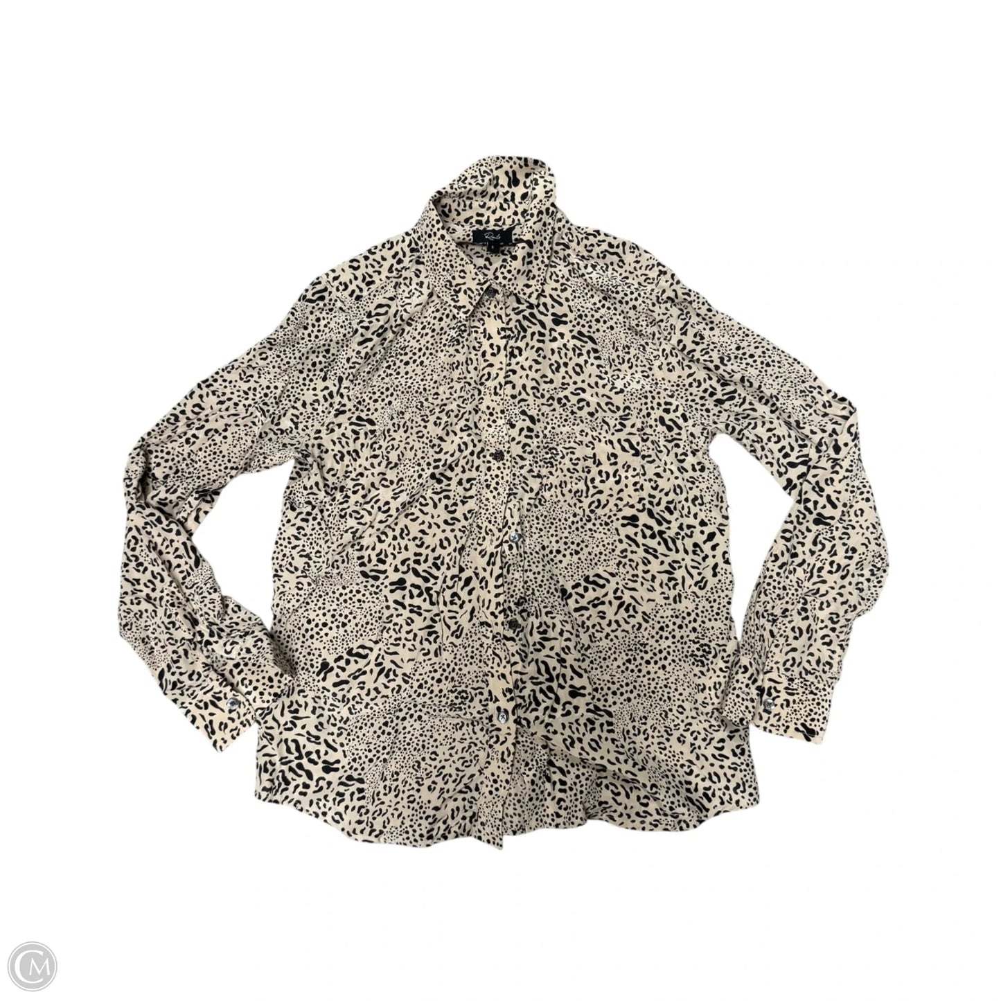Top Long Sleeve By Rails In Leopard Print, Size: S