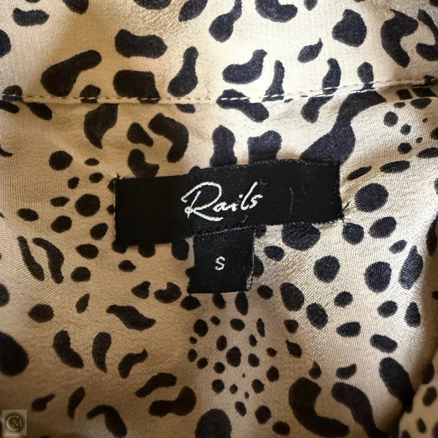 Top Long Sleeve By Rails In Leopard Print, Size: S