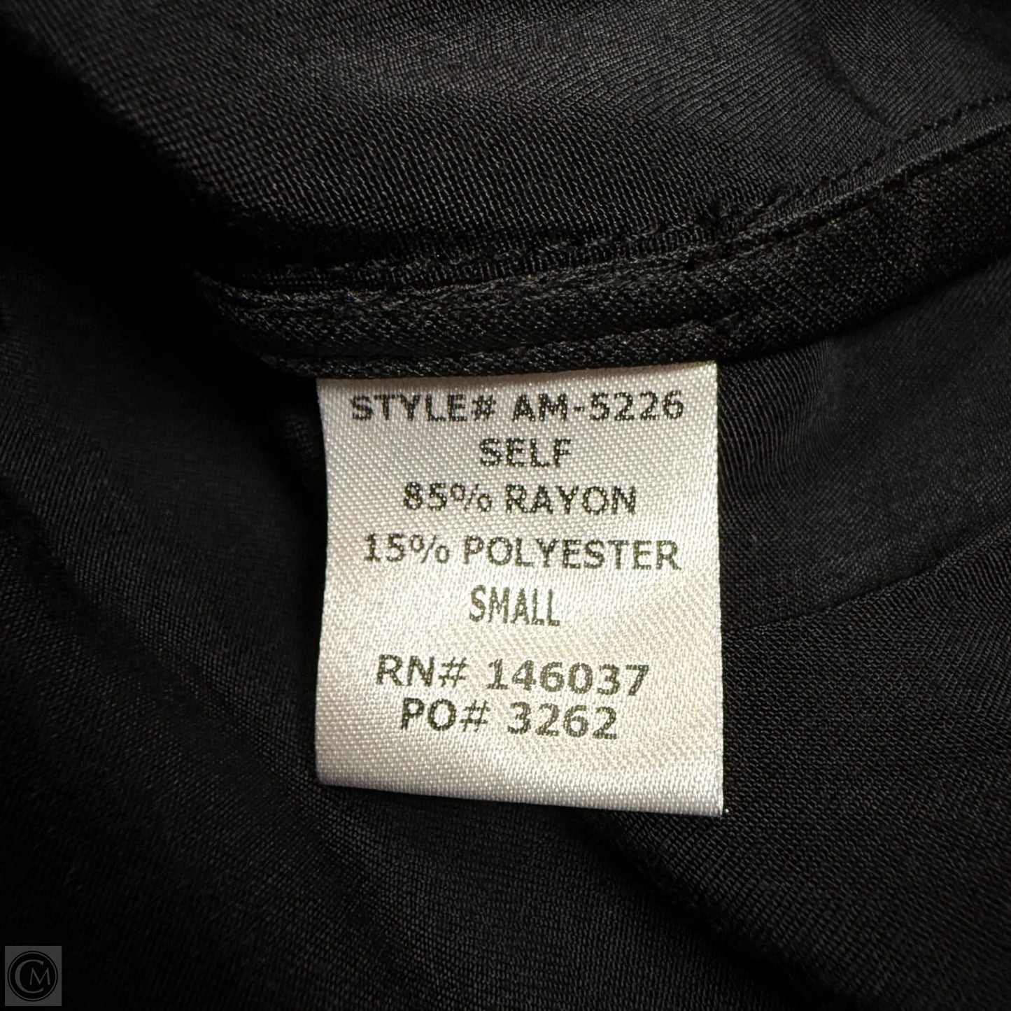 Top Long Sleeve In Black, Size: S