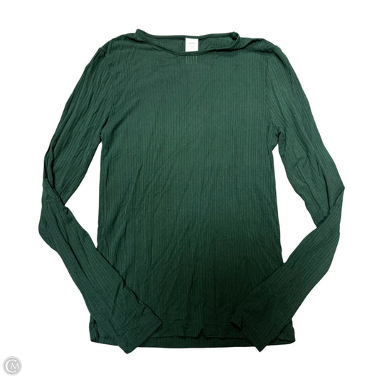 Top Long Sleeve Basic By Aerie In Green, Size: S