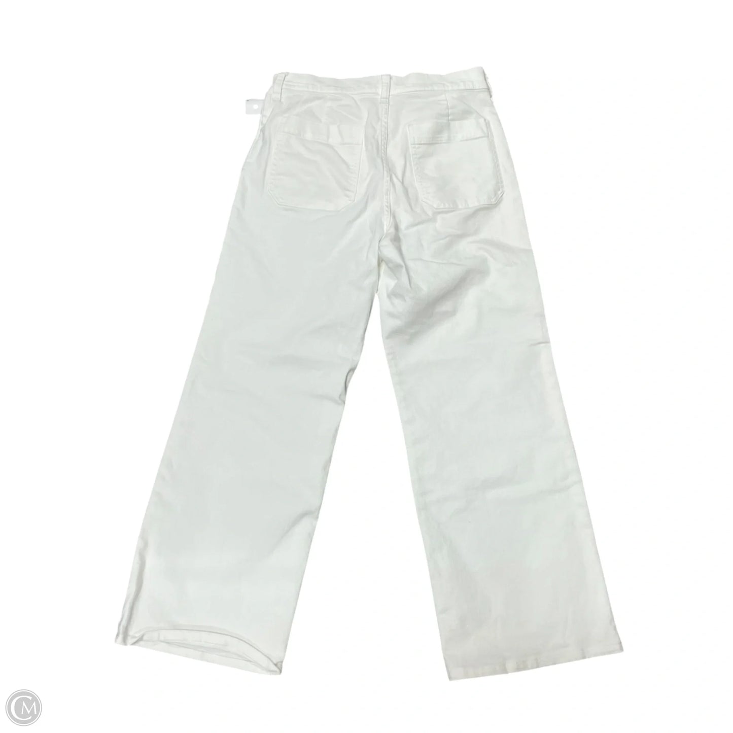 Jeans Wide Leg By J. Crew In Cream Denim, Size: 8