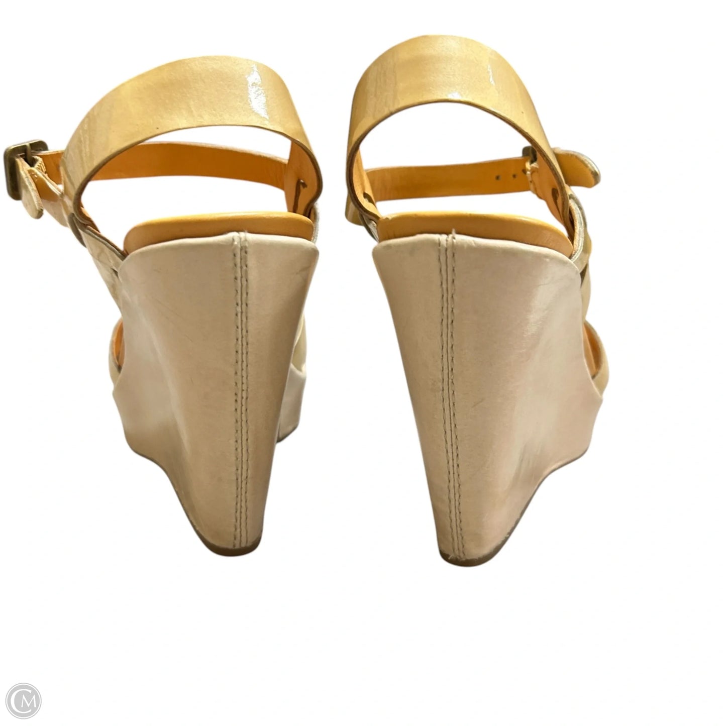 Sandals Heels Wedge By Kork Ease In Tan, Size: 6
