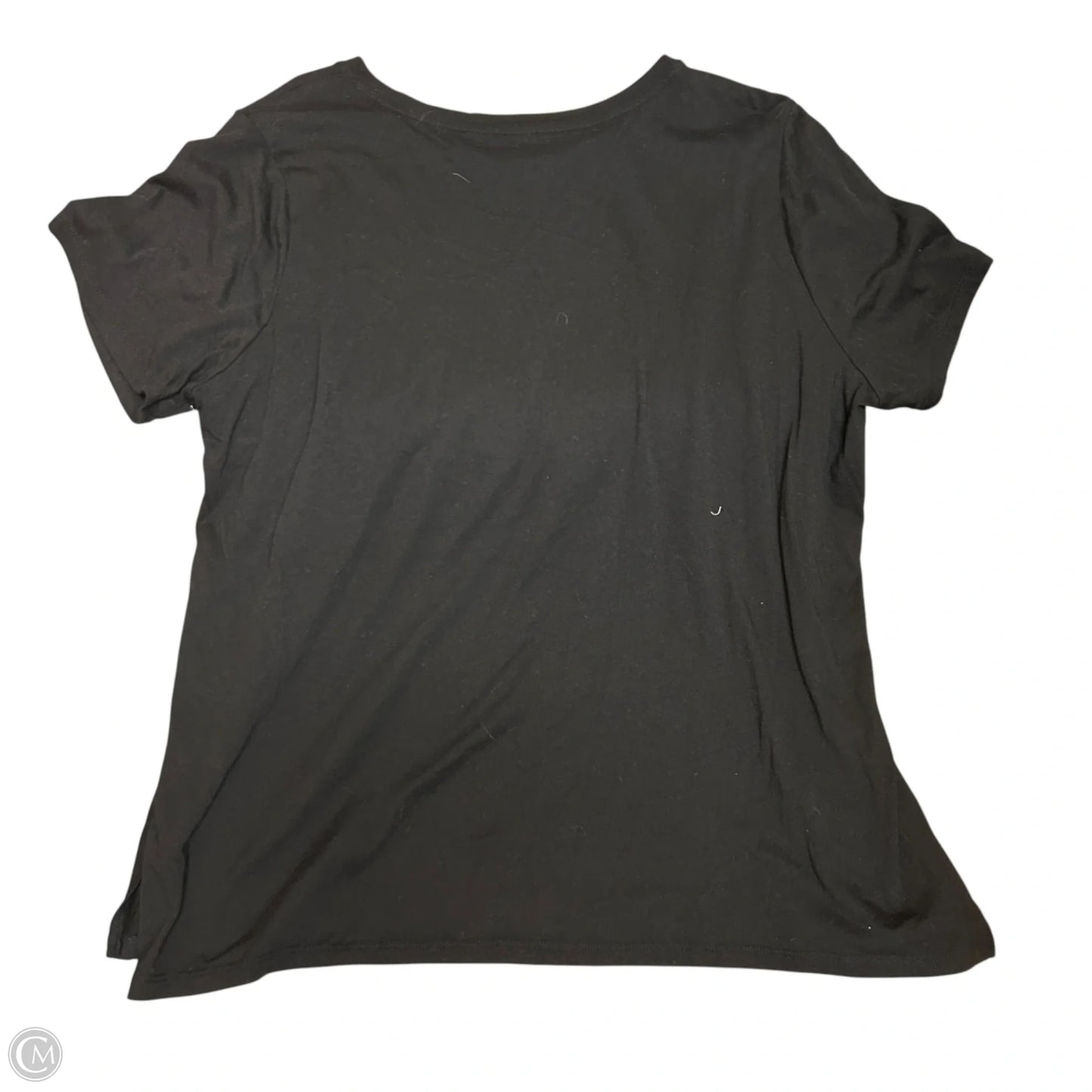 Top Short Sleeve By Michael By Michael Kors In Black & Silver, Size: 2x