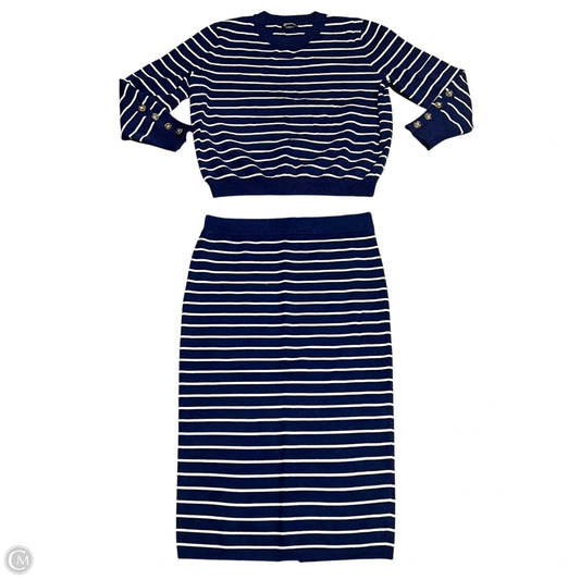 Skirt Set 2pc By Prettygarden In Blue & White, Size: Xxl