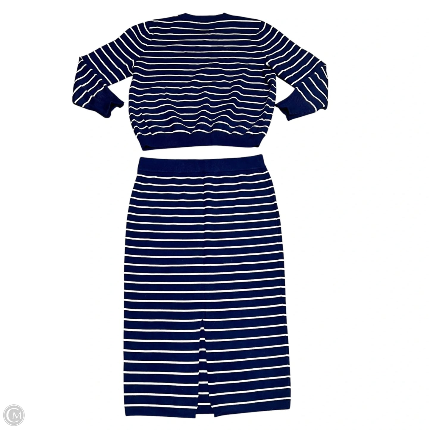 Skirt Set 2pc By Prettygarden In Blue & White, Size: Xxl