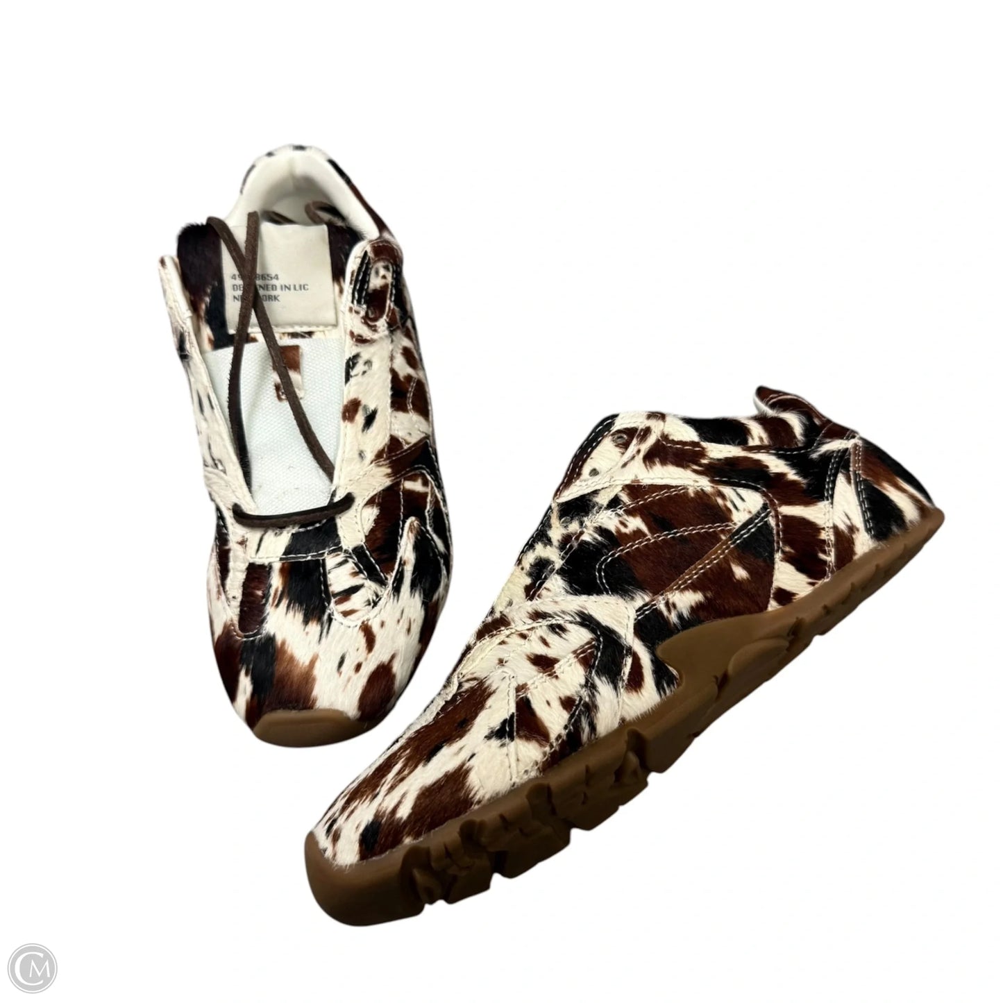 Shoes Sneakers By Steve Madden In Brown & Cream, Size: 7