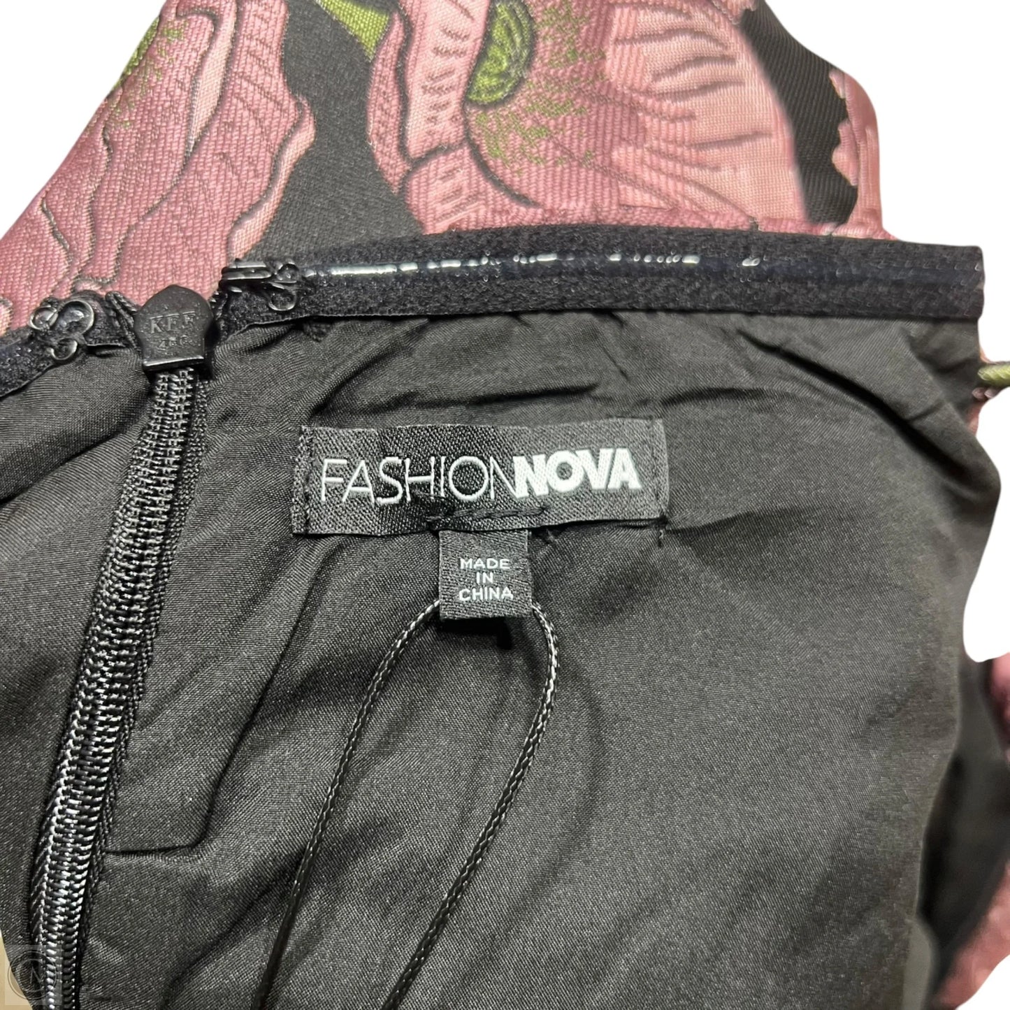 Dress Party Midi By Fashion Nova In Black & Pink, Size: Xs